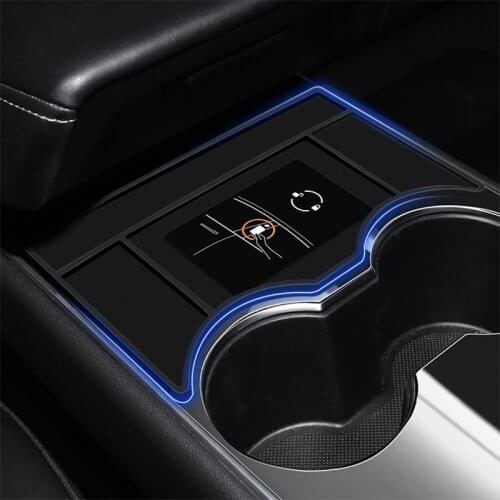 Tesla Model 3 Y Car Card Stopper Storage Box Limiter Interior Decoration Modified Silicone Box Accessories