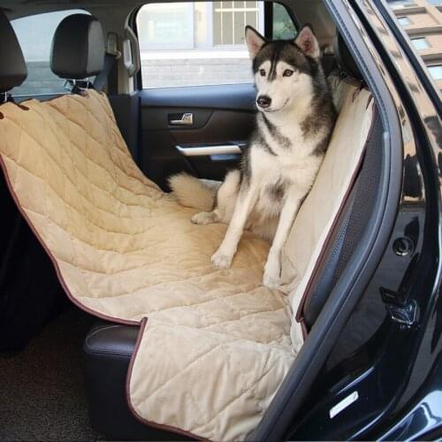 Luxury Car Boot Pet Seat Covers Waterproof Short Plush Quilted Car Interior Travel Accessories Car Seat Covers Mat for Pets Dogs