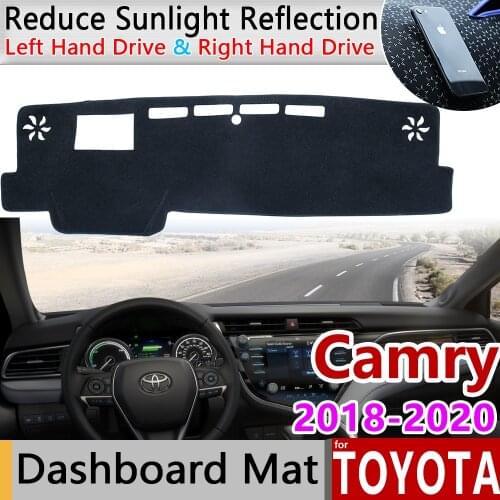 For Toyota Camry 70 XV70 2018 2019 2020 Anti-Slip Mat Dashboard Dash Cover Pad Sunshade Dashmat Protect Carpet Car Accessories