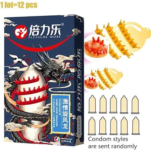 Penis Ring Fancy Condom Tentacles Stimulation Condoms 12pcs 1 Lot Intimate Goods Spike Condom Erotic Sex Product Adult Shop