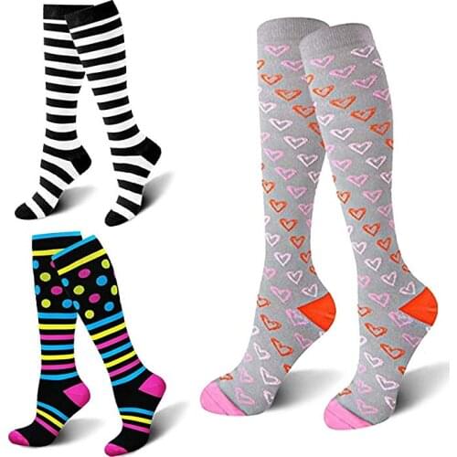 Compression Socks Antifatigue Stockings 15-30 MmHg Fit Running,Nurses,Flight Travel & Maternity Pregnancy-Boost Stamina Socks