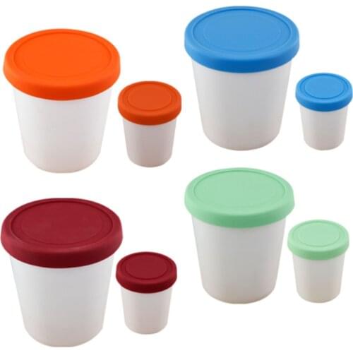 Ice Cream Containers Reusable Storage Tubs with Tight Sealing Lids for Perfectly Fresh Ice Cream