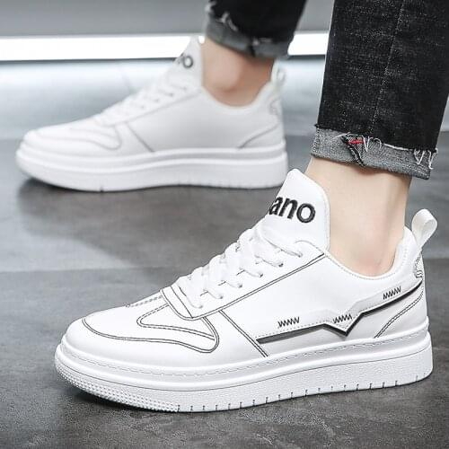 Sneakers Men White Breathable Casual Non-Slip Male Outdoor Walking Shoes Fashion Flat Chunky Shoes Comfortable Chaussure Homme