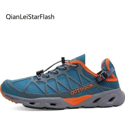 Unisex Outdoor Sneakers Men Women Breathable Hiking Shoes Male Trekking Climbing Sport Shoes Quick Dry Upstream Water Loafers