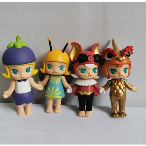 Mini Doll Sonny Angel Devil Cupid PVC Animal Horse Unicorn Duck Action molly lol Kids Toys Cute Decoration Automobile