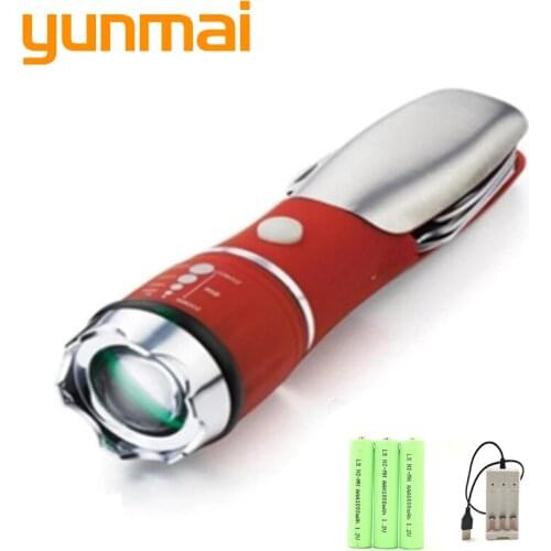 XP806/1W high-power telescopic focusing multi-function combination tool flashlight Litwod can be used for camping, self-defense