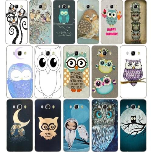 185DD Owl Soft Soft Silicone Case Cover for Samsung Galaxy a3 a5 2017 A6 A8 2018 j3 j5 j7 2016 2017