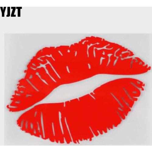 10*7.5CM Kiss Marks Fuel Cap Decals Car Styling Decoration Vinyl Stickers Accessories C4-0932