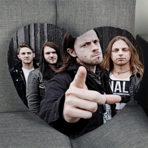 Bullet For My Valentine Band Pillow Slips Heart Shape Pillow Covers Bedding Comfortable Cushion/Sofa/Home/Car Pillow Cases