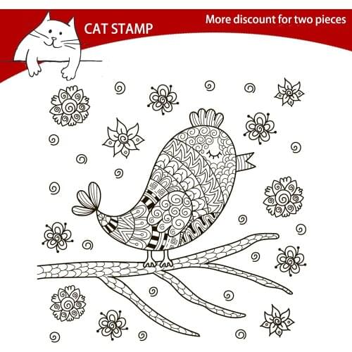 Singing Bird Clear Stamps For Scrapbooking Card Making Photo Album Silicone Stamp DIY Decorative Crafts