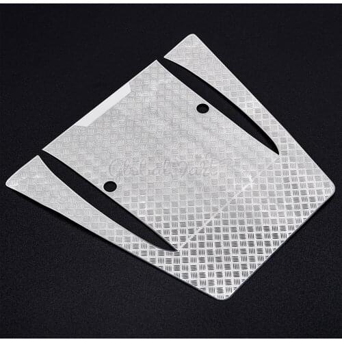 Silver / Black Central Skid Plate Hood Metal Decorative Sheet of the Hood for TRAXXAS TRX4 TRX-4 Defender RC Car Parts