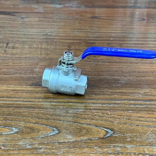 Ball Valve 1/2" , Full Port , SS304. Stainless steel 304
