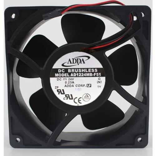 Brand New Original AD1224MB-F51 24V 0.23A ADDA 120*120*38MM Cabinet Cooling Fan