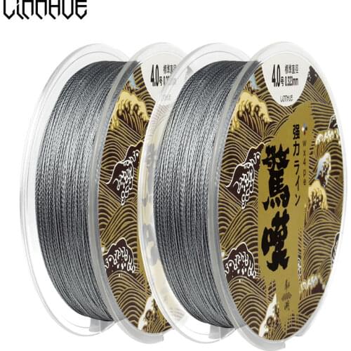 LINNHUE 4 Stands 100M Japanese Multifilament Super Strong Pe Braided Fishing Line Japanese Raw Silk Saltwater Sea Fishing Tackle