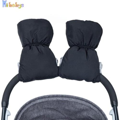 Winter Stroller Gloves Warm Baby Stroller Accessories Windproof Hand Muff Glove Cart For Mother Stroller Accessory Hand Warmer