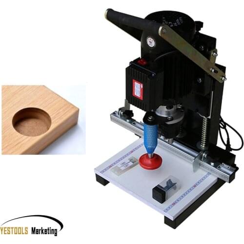 1.1kw Multi-function DIY tool woodworking hinge drilling machine portable cutting machine three-in-one CNC drilling machine