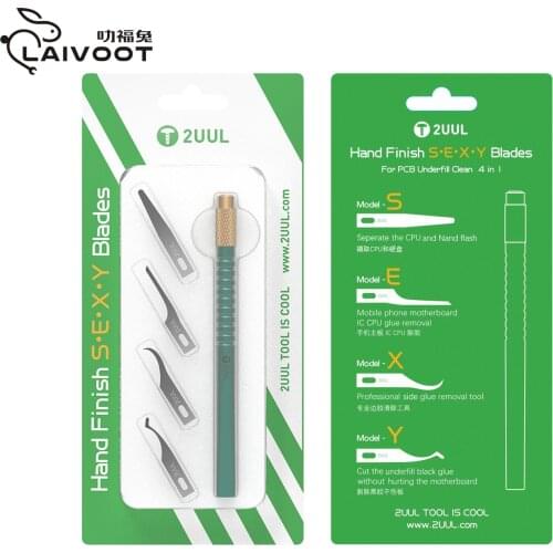 2UUL DA11 Hand Finish SEXY Blades Set for PCB BGA CPU ic Underfill Clean