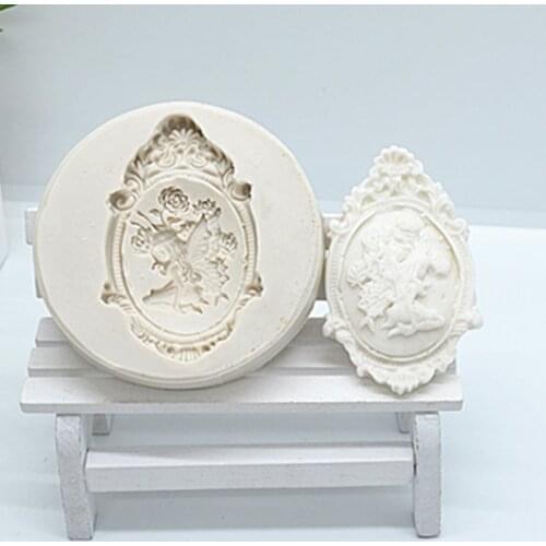 3D Angel Girl Flower Fairy Cake Fondant Molds Cake Decorating Tools Silicone Mold Pastry Kitchen Baking Accessories