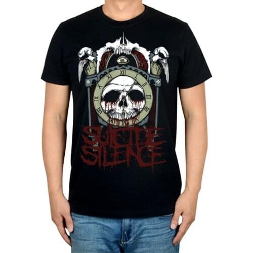 4 designs streetwear Rocker Suicide Silence Band Rock Brand Black shirt 3D Punk Hardrock heavy Dark Metal 100%Cotton