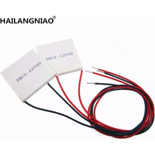 5PCS/LOT TEC1-12703 TEC Thermoelectric Cooler Peltier Cooling Plate Power Generator
