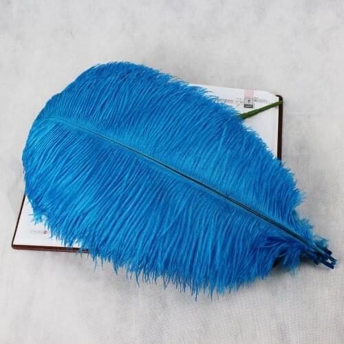 50 pcs sky blue ostrich feathers.High quality ostrich plumage 45-50cm 18-20 inches headwear performance feather ostrich plumage