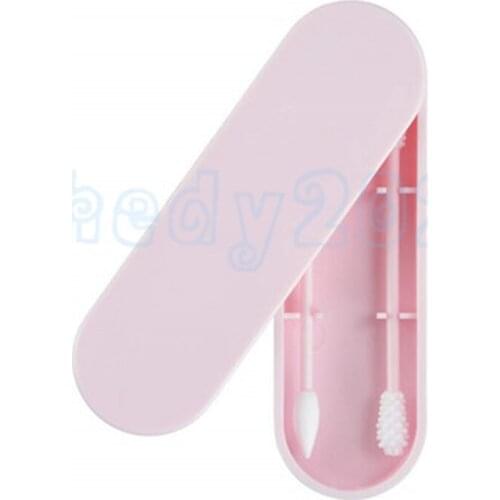 50pcs Environmental protection reusable cotton swab silicone cosmetic cotton swab