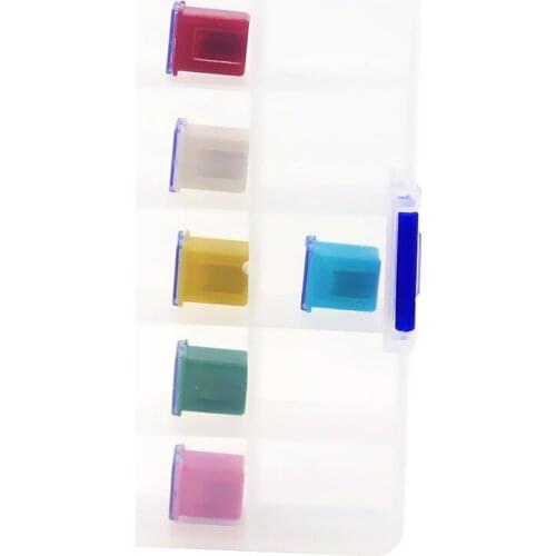 6x Car Truck 32V Square Fuse Assortment 20A 25A 30A 40A 50A 60A F2825-Z