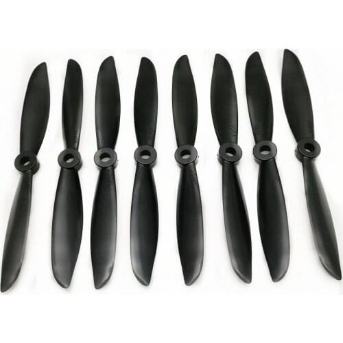8Pcs 6045 Propellers 6inch Black Propeller Props CW CCW For Mini Multirotor Quadcopter QAV250 280 300