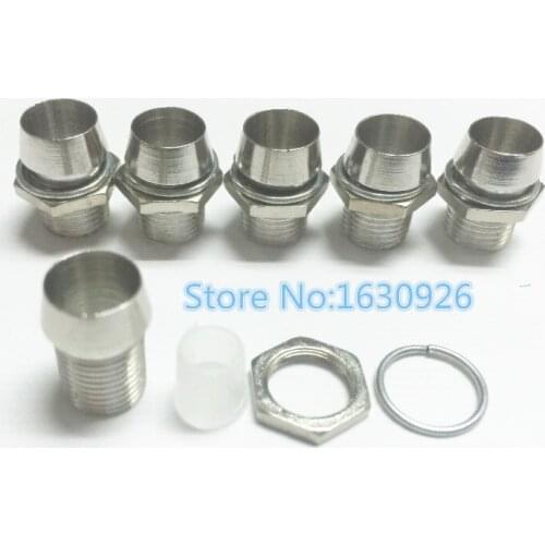 Free shipping High quality 50 pcs 5mm Chrome Metal LED Bezel Holder Panel Display