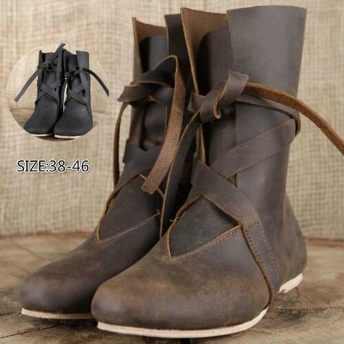 Medieval viking tudor cosplay boots shoes Festival Larp shoes Renaissance Medieval Knight Pirate cosplay shoes boots women men