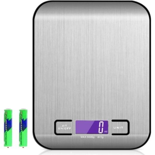 Household Kitchen Scale Electronic Food Scales Diet Scales Measuring Tool Slim LCD Digital Display Electronic Weighing Scale