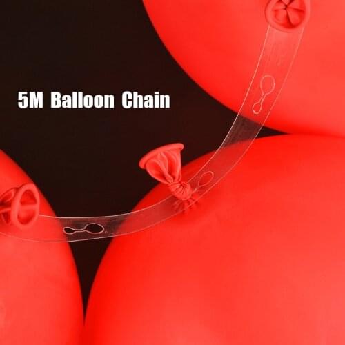 5M Balloon Chain Birthday Party Decorations Adult Wedding Balloon Chain Accessories Latex Balloon Birthday Decoration