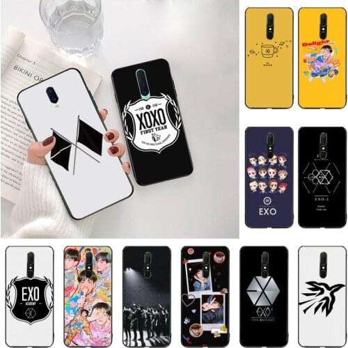 CUTEWANAN KPOP EXO Returns Black White Flag Soft Silicone Phone Case Cover For Oppo A5 A9 2020 Reno2 z Renoace 3pro Realme5Pro