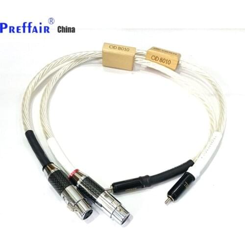 New HiFi Hi-end Silver Plated shield Hifi Data Cable ODIN NORDOST Male Female RCA XLR Audio Cable Extend Cord Wire