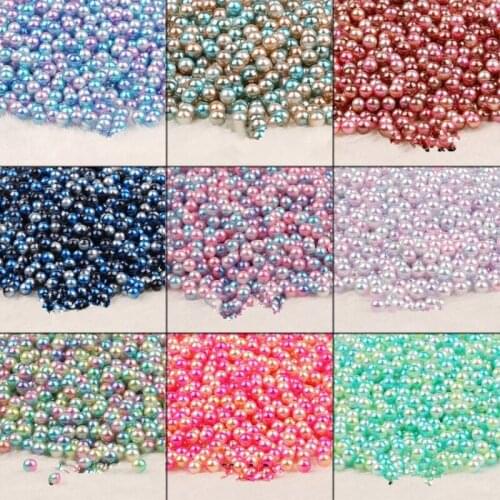 FISHWAVES 4/6/8/10mm ABS Imitation Pearls Round No Holes Loose Beads Mixed Size Colors For DIY Jewelry Making Supply 270pcs/Lot