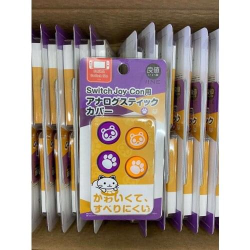 Animal Crossing Thumb Stick Grip Cap For Nintend Switch NS Lite Cat Paw Bear Joystick Cover Joy-con Sleeve Gamepad Thumbstick