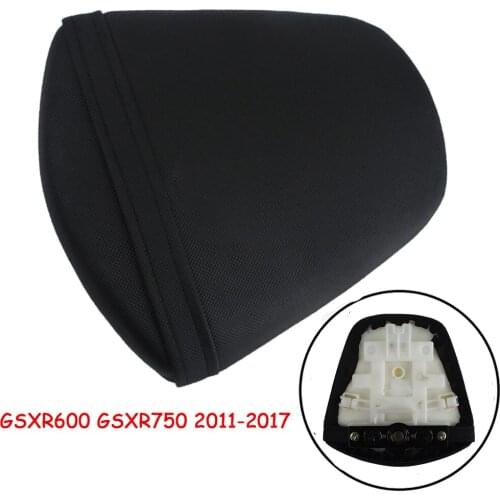 Motorcycle Rear Passenger Cushion Pillion Seat Pad Leather Seat Pillion For Suzuki GSXR600 GSXR750 GSXR600/750 2011-2017