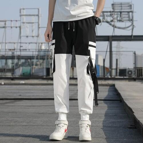 Mens And Womens Streetwear Hip Hop Cargo Pants Cargo Pants Elastic Harun pants Joggers Pants In Autumn And Spring Size S-3XL