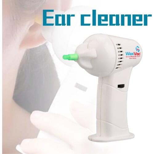 Portable Size Electronic Ear Vacuum Cleaner Ear Wax Vac Removal Safety Body Health Care with Soft & Safety Head