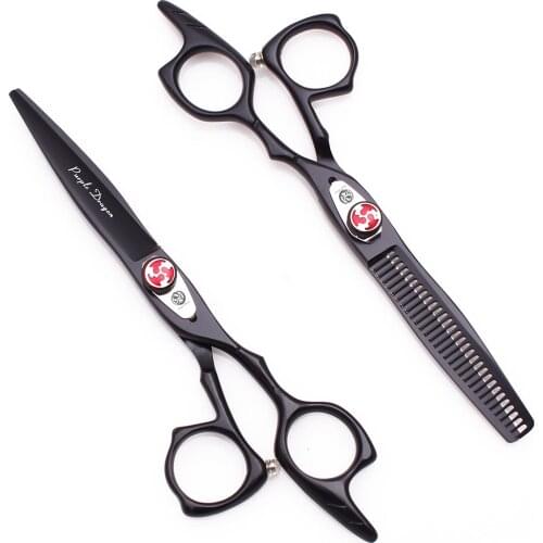 Hairdressing Scissors Professional 5.5" 6.0" Purple Dragon Japan 440C Beauty Haircut Shears Barber Hair Cutting Scissors 9017