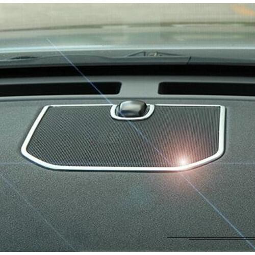 ABS Car Front Dashboard Stereo Speaker Decorative Cover Frame Trim Sticker For Land Rover Discovery Sport 2015-2019