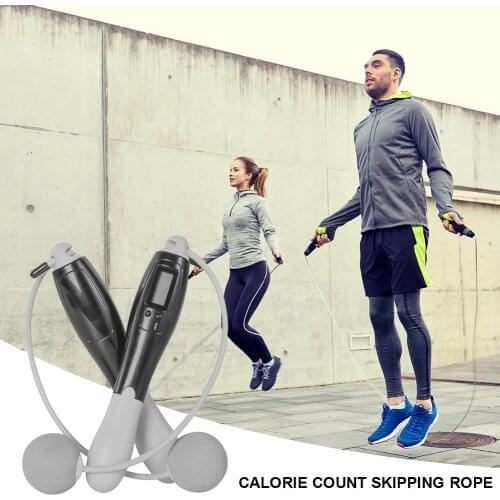 Skipping Rope Gym Fitness Home Exercise Wireless Calorie Counter Skip Rope Sport Weights Jump Ropes with Digital Counter
