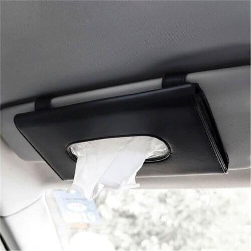 Car sunshade file tissue box Car stylish and creative hanging drawer box Car cute tissue bag