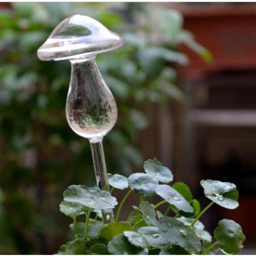 Glass Plant Flowers Water Feeder Self Watering Bird Design Plant Waterer 6 Types