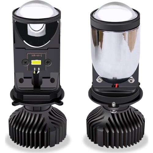 Y6d H4led Headlight Led Double-Mercerized Cotton Lens Far and near Modification Motorcycle Headlight Spotlight 2PCs
