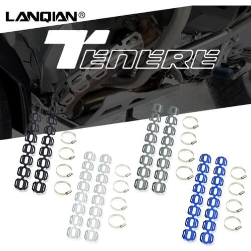 Motorcycle Exhaust Heat Shield Wrap Muffler Pipe Cover Heel Guard For Yamaha Super Tenere 1200 Tenere XT XR 1200 Z ZE 2014-2020