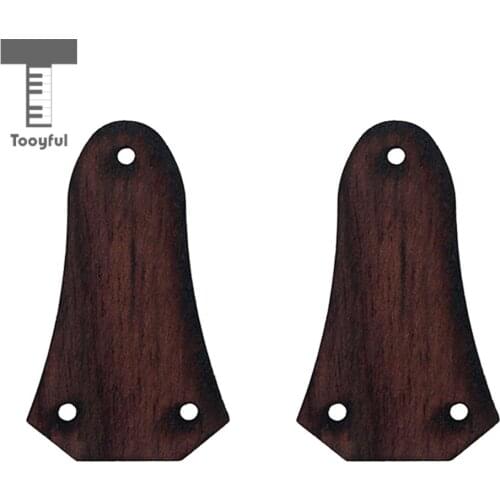 Tooyful Exquisite 2 Pieces Rosewood Guitar 3 Holes Truss Rod Cover for Acoustic Guitar Replacement Parts