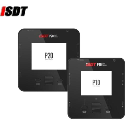 ISDT P10 P20 250WX2 10AX2 500WX2 20AX2 DC Dual Channel Smart Charger Discharger for Rc 1-6S 1-8S Lipo Battery RC Battery Tool