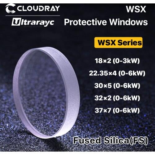 Ultrarayc WSX Protective Windows 18*2/30*5/37*7 Protective Lens 0-6kW Optical Lens for WSX Laser Head ND18 MN15 NC12 NC30 NC60