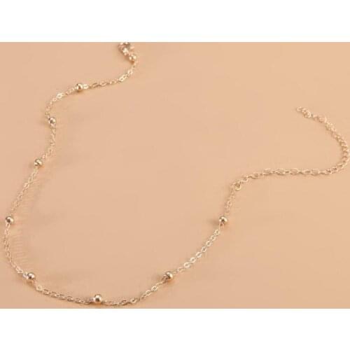2020 Korean Fashion New Necklace Temperament Simple Single Layer Ladies Clavicle Chain Necklace Wholesale Women Portagioielli